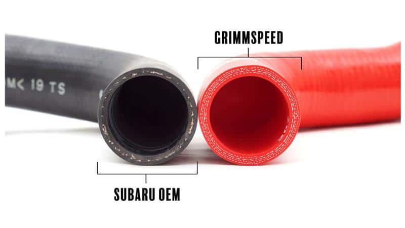 GrimmSpeed — GrimmSpeed 15-17 Subaru WRX / 14-17 Subaru Forester XT Radiator Hose Kit - Red - view 7