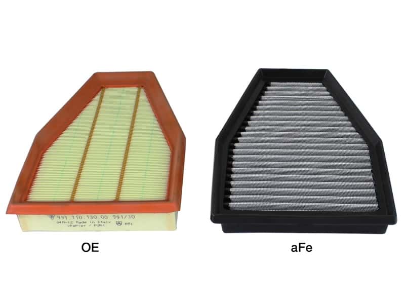 aFe — aFe Magnum FLOW OE Replacement Air Filter Pro DRY S 12-15 Porsche 911 (991) H6 3.4L/3.8L
Magnum FLOW Filter - view 3
