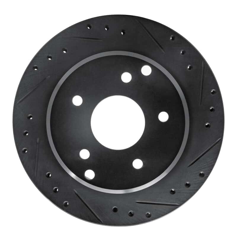 R1 Concepts — R1 84-87 Chevrolet Corvette Rear Right Drilled & Slotted Black Brake Rotor
R1 Brake Rotor Drill - view 1