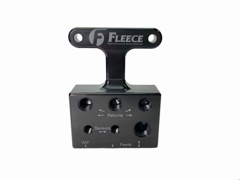 Fleece Performance — Fleece Performance 03-07 Dodge 5.9L / 07.5-09 6.7L Cummins 3rd Gen Fuel Distribution Block
Fuel Ln Junc. Block - view 4