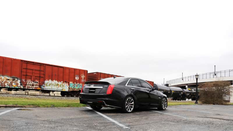 CORSA Performance — Corsa 2016-2019 Cadillac CTS V 6.2L V8 2.75in Black Sport Axle-Back Exhaust
Exhaust - view 2