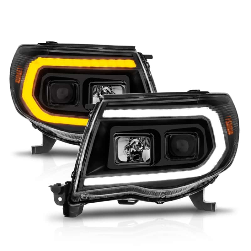 ANZO — ANZO 05-11 Toyota Tacoma Projector Headlights w/Light Bar Switchback Black Housing
Head Light Set
HdLtSet - view 3