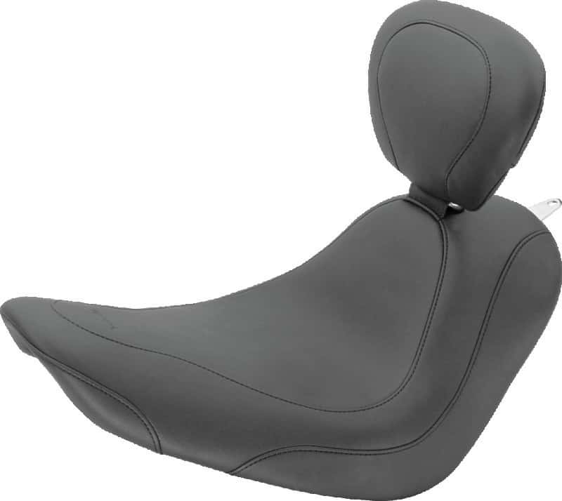 Mustang Motorcycle — Mustang 06-17 Harley Softail Wide Tire(200mm)Wide Tripper Solo Seat w/Driver Backrest - Black - view 2