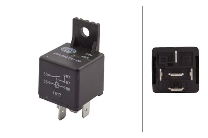 Hella — Hella Relay 12V 40A SPST D87 Bkt - view 4