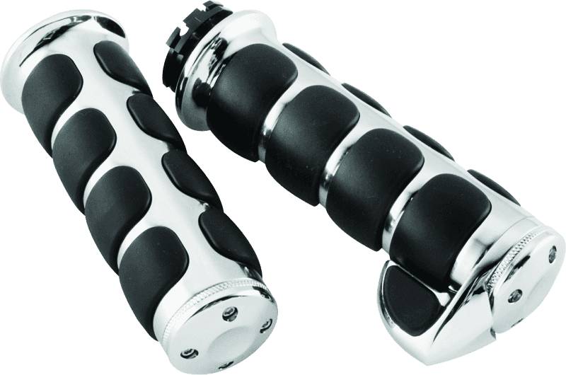 Kuryakyn — Kuryakyn ISO Grips With Throttle Boss Dual Cable Chrome - view 2