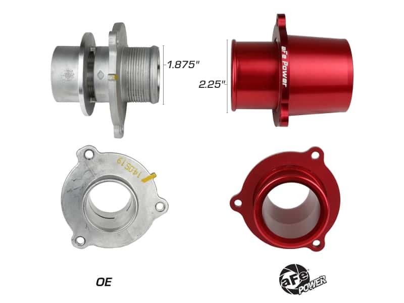 aFe — aFe 15-19 VW GTI Turbocharger Inlet Pipe - Red
Turbo Inlet Pipe - view 6
