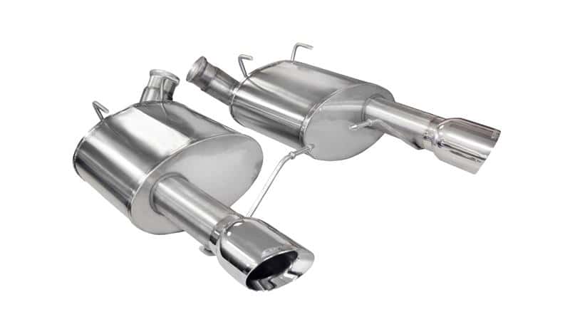 CORSA Performance — Corsa 2011-2014 Ford Mustang GT/Boss 302 5.0L V8 Polished Sport Axle-Back Exhaust
Exhaust - view 2