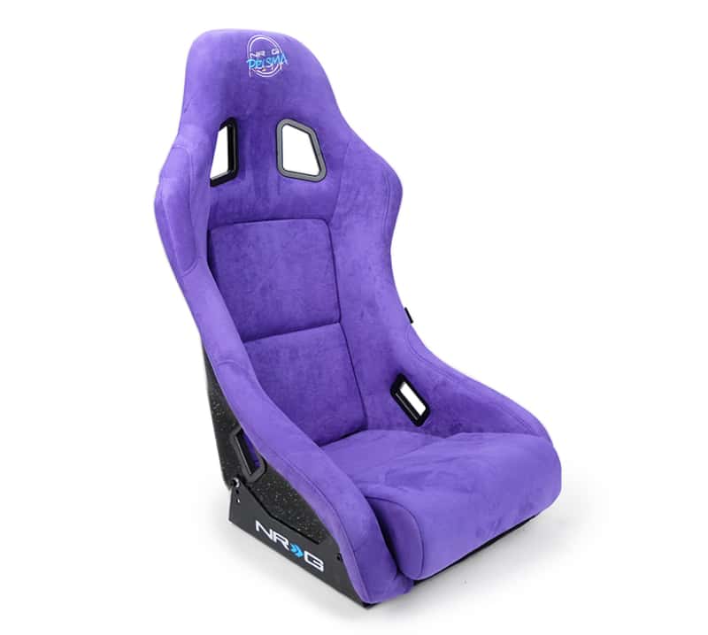NRG — NRG FRP Bucket Seat PRISMA Edition w/ Pearlized Back Purple Alcantara - Medium - view 2