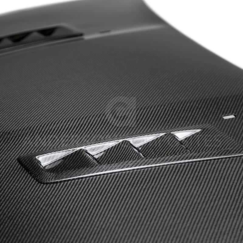 Anderson Composites — Anderson Composites 2016-2017 Ford Focus ST/RS Carbon Fiber RS Hood - view 4