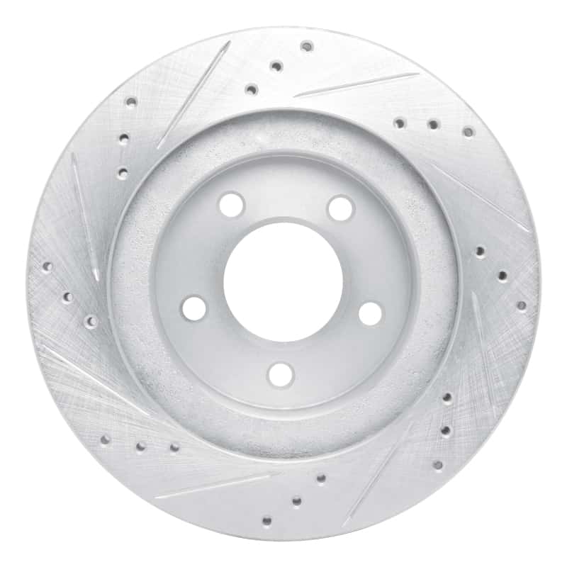 R1 Concepts — R1 98-04 Chrysler 300M Front Right Drilled & Slotted Silver Brake Rotor
R1 Brake Rotor Drill - view 5