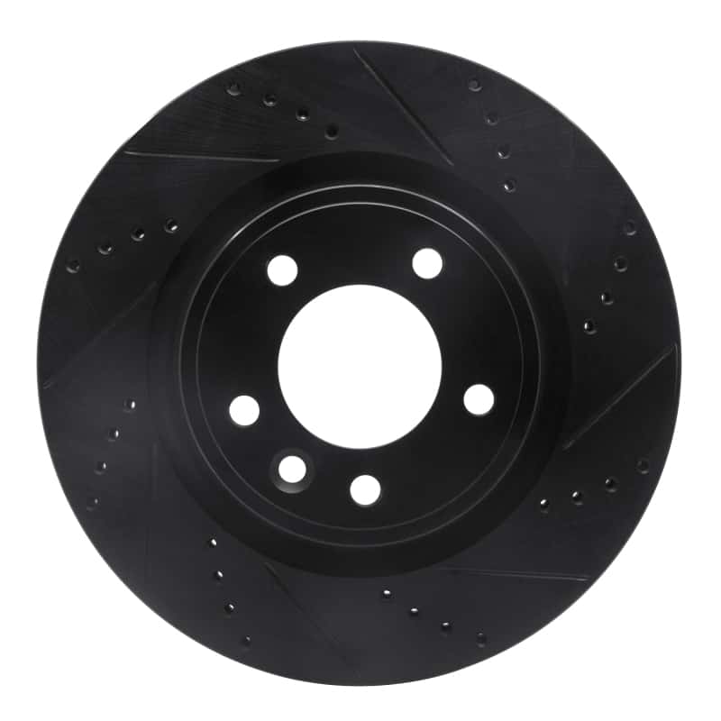 R1 Concepts — R1 18-20 Land Rover Range Rover Sport Rear Right Drilled & Slotted Black Brake Rotor
R1 Brake Rotor Drill - view 1