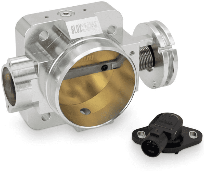 BLOX Racing — BLOX Racing Honda B/D/H/F Series Engines 70mm Silver Billet Throttle Body V2 - view 1