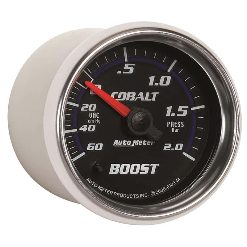 AutoMeter — Autometer Cobalt 52mm 2 BAR Mechanical Boost Gauge
GA 2" BST 2 BAR M CB - view 7
