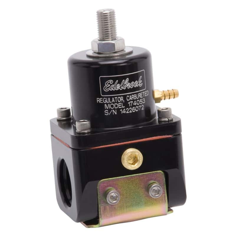 Edelbrock — Edelbrock Fuel Pressure Regulator Carbureted 180 GPH 5-10 PSI -10 In/Out -6 Return Black
PUMPS - view 4