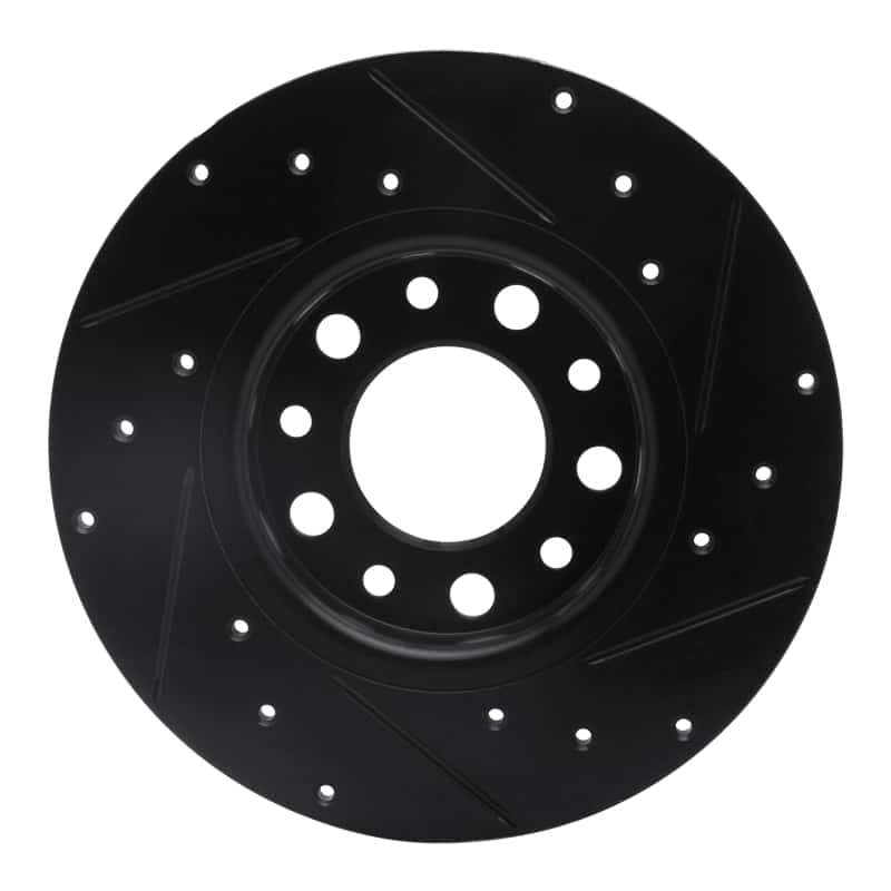 R1 Concepts — R1 2014-2022 Chrysler 200 Rear Left Drilled & Slotted Black Brake Rotor
R1 Brake Rotor Drill - view 5