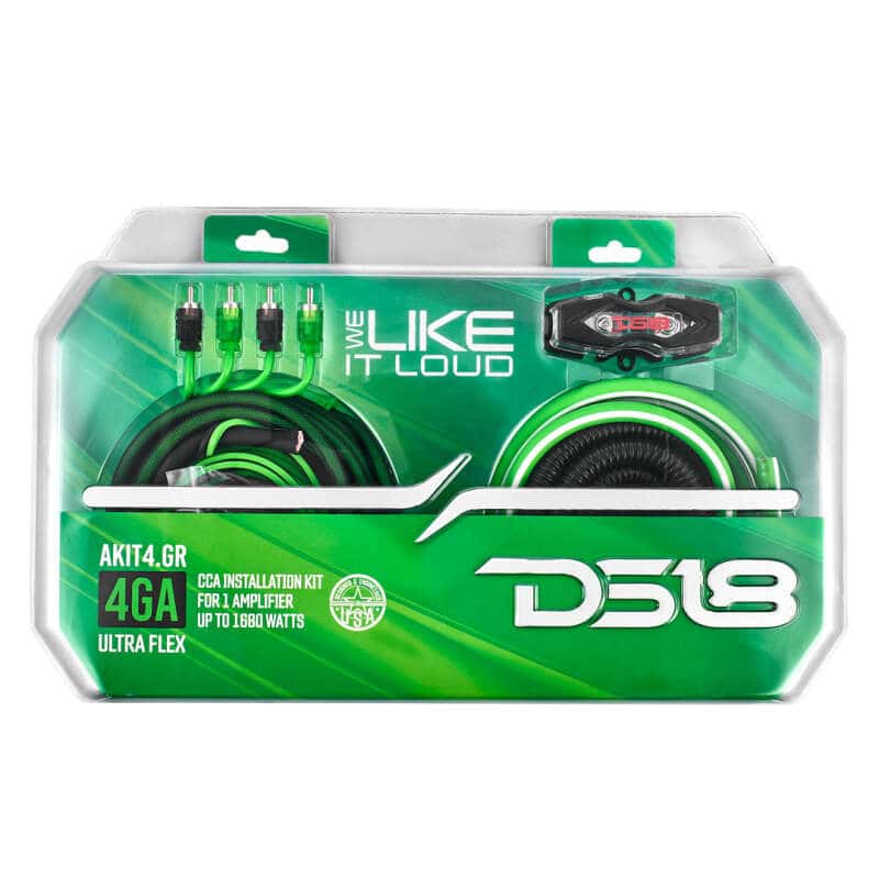 DS18 — DS18 4-GA Amplifier Install Kit Advance- Green - view 3