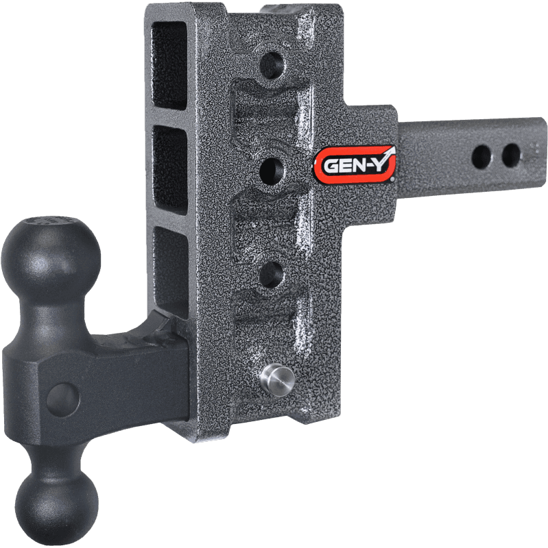 GEN-Y Hitch — Gen-Y Mega Duty 2in Shank 5in Offset Drop 2K TW 16K Hitch w/GH-051 Dual-Ball
Drop Hitch - view 1