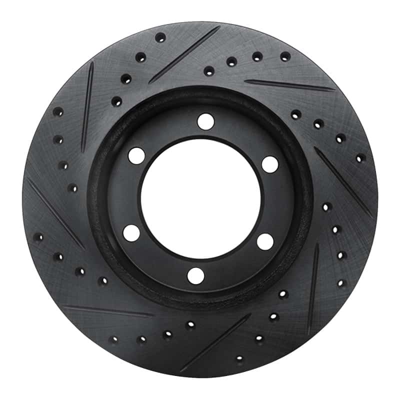 R1 Concepts — R1 95-04 Toyota 4Runner Front Right Drilled & Slotted Black Brake Rotor
R1 Brake Rotor Drill - view 5