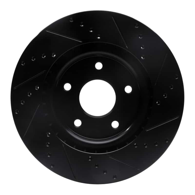 R1 Concepts — R1 12-25 Chrysler Town & Country Front Left Drilled & Slotted Black Brake Rotor
R1 Brake Rotor Drill - view 5