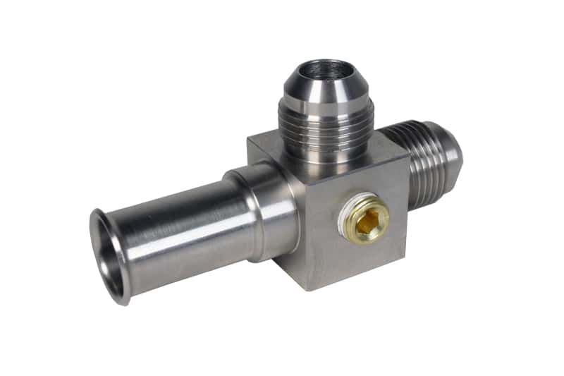 Aeromotive — Aeromotive SS Coupler to Convert Ford OE Fuel line (86-06) to Dual -8 AN Male Ports
Fitting - view 4