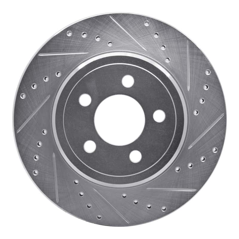 R1 Concepts — R1 05-23 Chrysler 300 Rear Right Drilled & Slotted Silver Brake Rotor
R1 Brake Rotor Drill - view 1