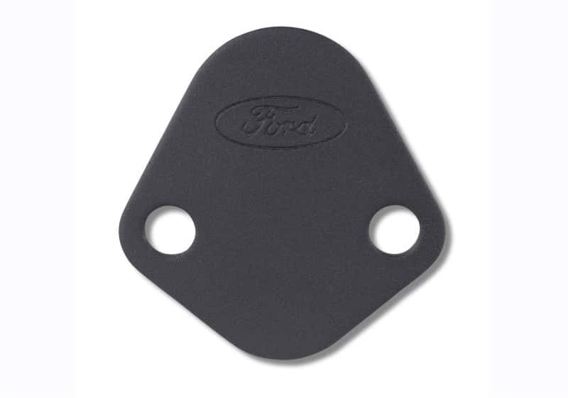 Ford Racing — Ford Racing Fuel Pump Block Off Plate - Black Crinkle Finish w/ Ford Oval
FuelPmpBlk-OffPlt - view 4