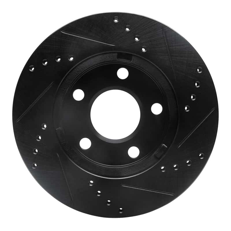 R1 Concepts — R1 97-05 Chevrolet Classic Front Left Drilled & Slotted Black Brake Rotor
R1 Brake Rotor Drill - view 5
