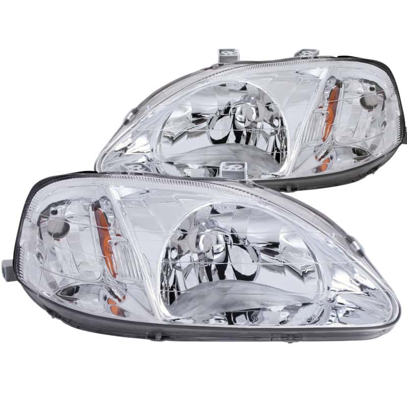 ANZO — ANZO 1999-2000 Honda Civic Crystal Headlights Chrome
Head Light Set
HdLtSet - view 1