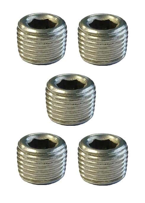 Torque Solution — Torque Solution Stainless Steel 1/8 in NPT Plug: Universal 5 Pack - view 2