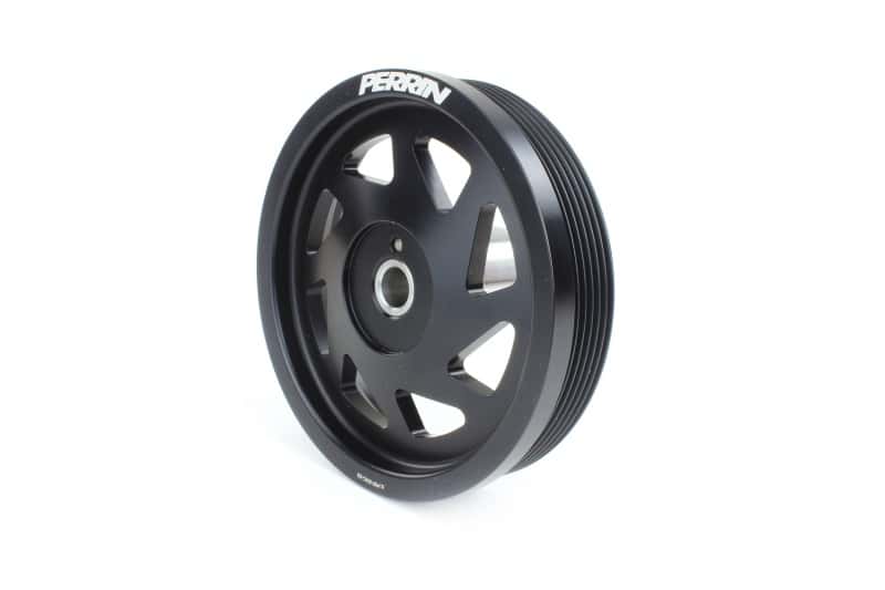 Perrin Performance — PERRIN 19-21 Subaru WRX / 16-18 Forester / 15-19 Legacy Lightweight Crank Pulley - Black - view 2