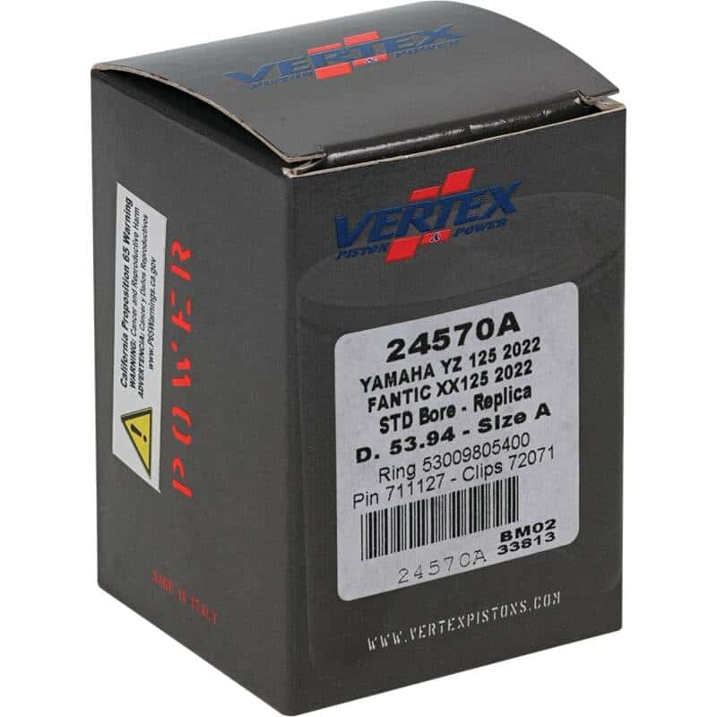 Vertex Pistons — Vertex Piston 2023 Fantic Motor XE 125 125cc Cast Replica Piston Kit - view 5