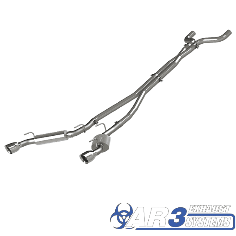 QTP — 2014-2015 Chevrolet Camaro SS 6.2L QTP AR3 Cat Back - view 3