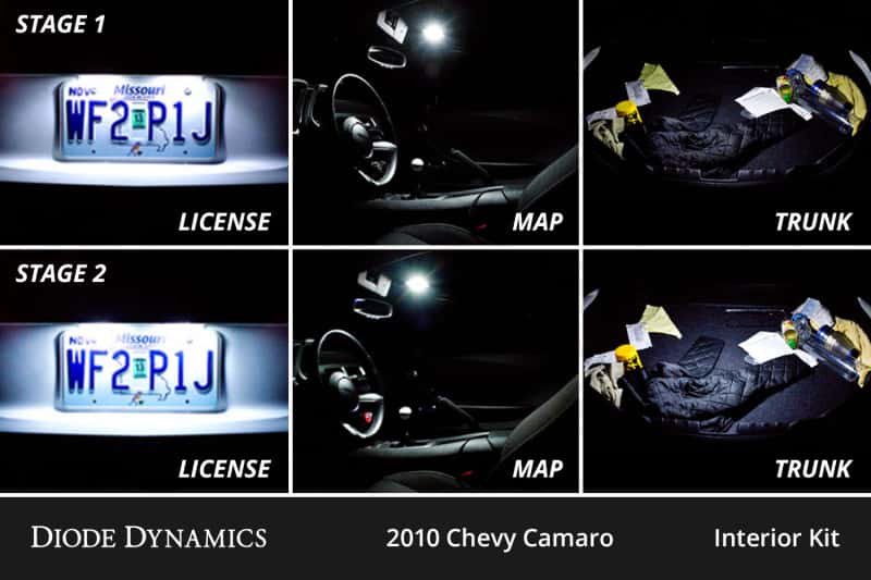 Diode Dynamics — Diode Dynamics 10-15 Chevrolet Camaro Interior LED Kit Cool White Stage 1 - view 4