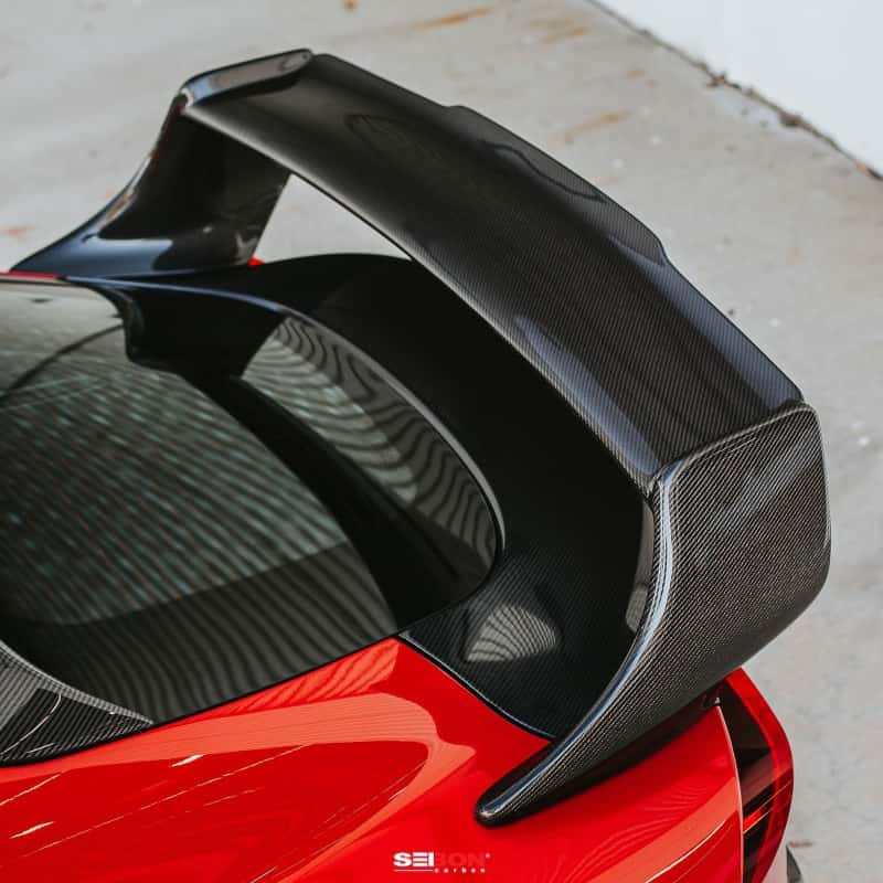 Seibon — Seibon 2020 Toyota Supra TD-Style Carbon Fiber Rear Spoiler - view 12
