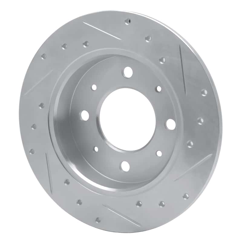 R1 Concepts — R1 04-09 Kia Spectra5 Rear Left Drilled & Slotted Silver Brake Rotor
R1 Brake Rotor Drill - view 4