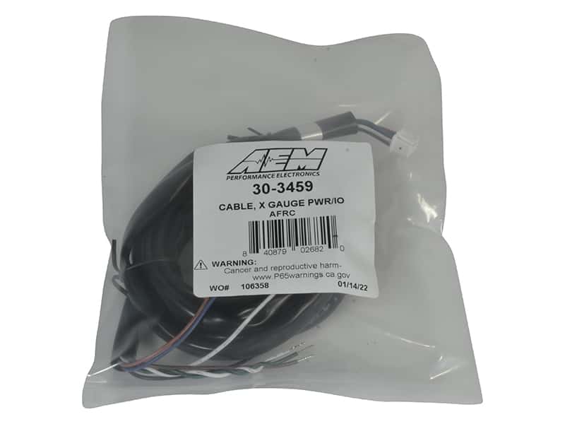 AEM — AEM Power Harness for 30-0300 X-Series Wideband Gauge
Replacement harness
X-Series Wideband - view 5