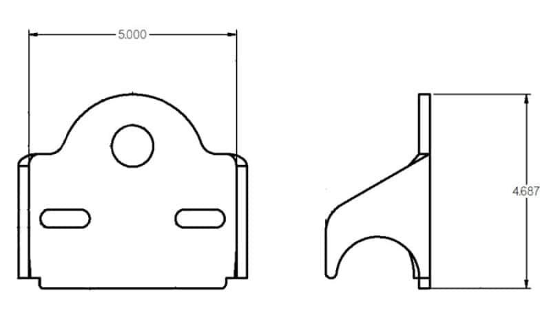 Ridetech — Ridetech Big Bridge Upper Airspring Mount
Air Bag Bkt. Upper - view 2