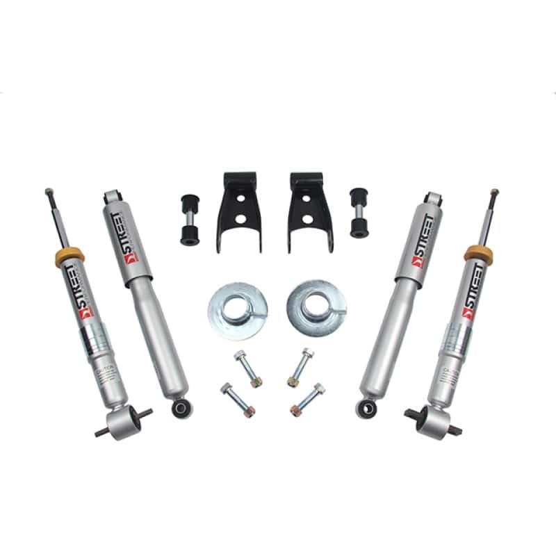 Belltech — Belltech 15-17 Ford F-150 +1in to -3in Front 2in Rear Lowering Kit
LOWERING KIT - view 1