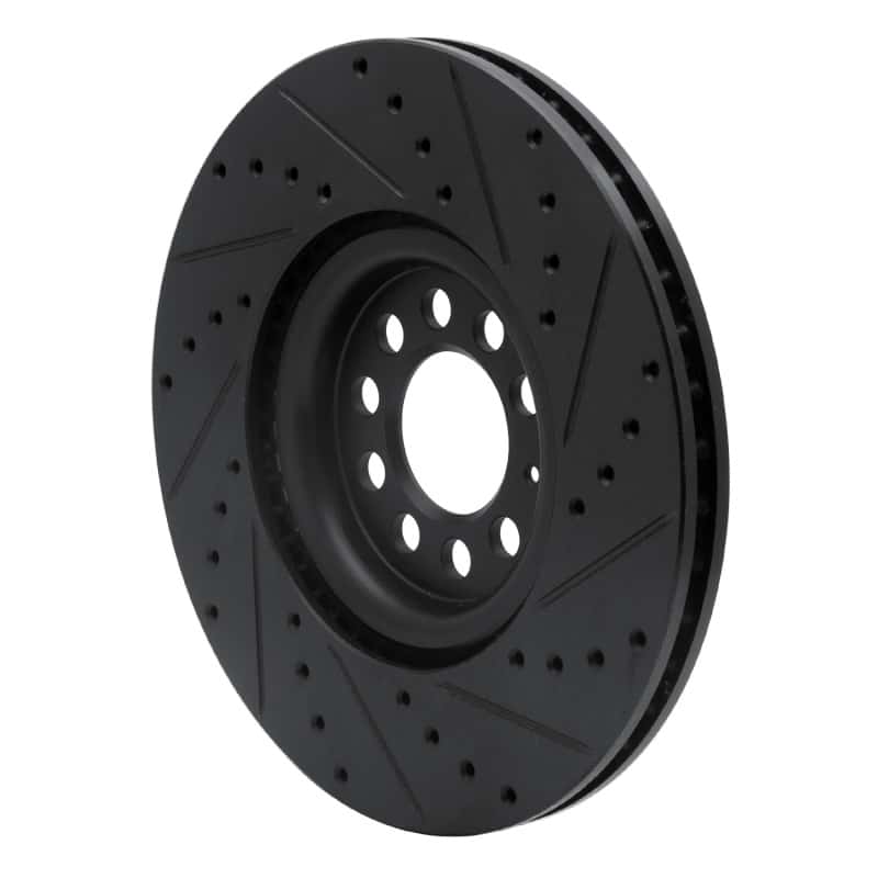 R1 Concepts — R1 00-06 Audi TT Quattro Front Left Drilled & Slotted Black Brake Rotor
R1 Brake Rotor Drill - view 4