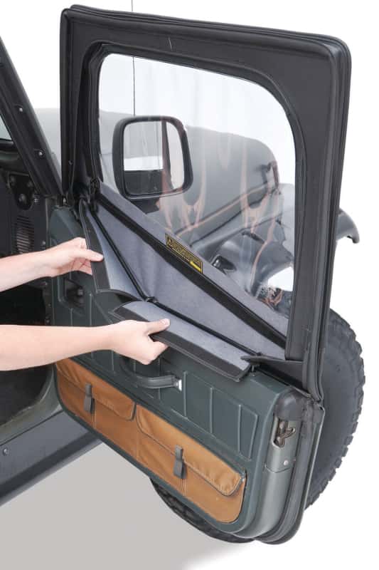 Bestop — Bestop 88-95 Jeep Wrangler YJ Fabric Door Skins (Spice) - view 2