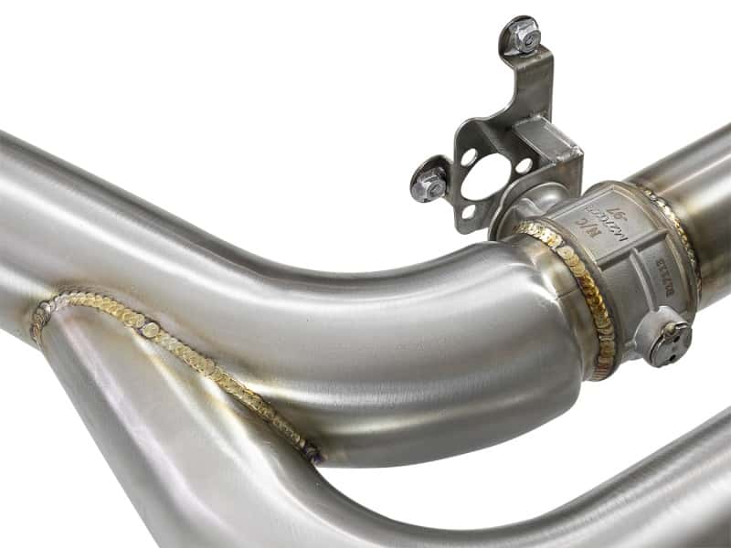 aFe — aFe MACH Force-Xp 3.5in. 304 SS C/B Exhaust w/o Muffler 15-18 BMW X5 M V8-4.4L (tt) - Black Tip
Cat-Back Exhaust - view 4