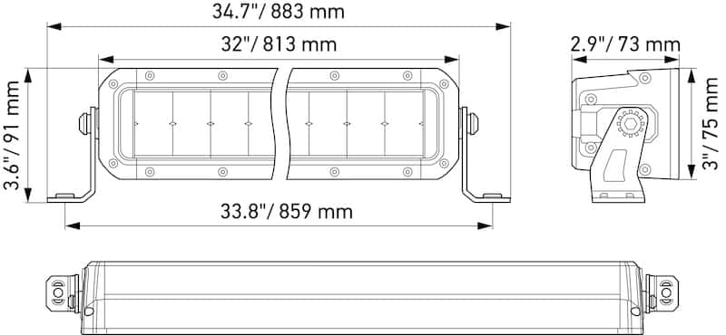 Hella — Hella Universal Black Magic 30in Tough Double Row Light Bar - Spot & Flood Light
LEDLightBar - view 9