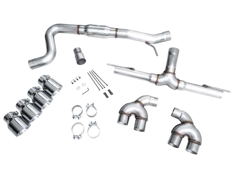 AWE Tuning — AWE MK8 Volkswagen Golf R 3in Track Edition Quad Exhaust - Chrome Silver Tips
Track Catback - view 12