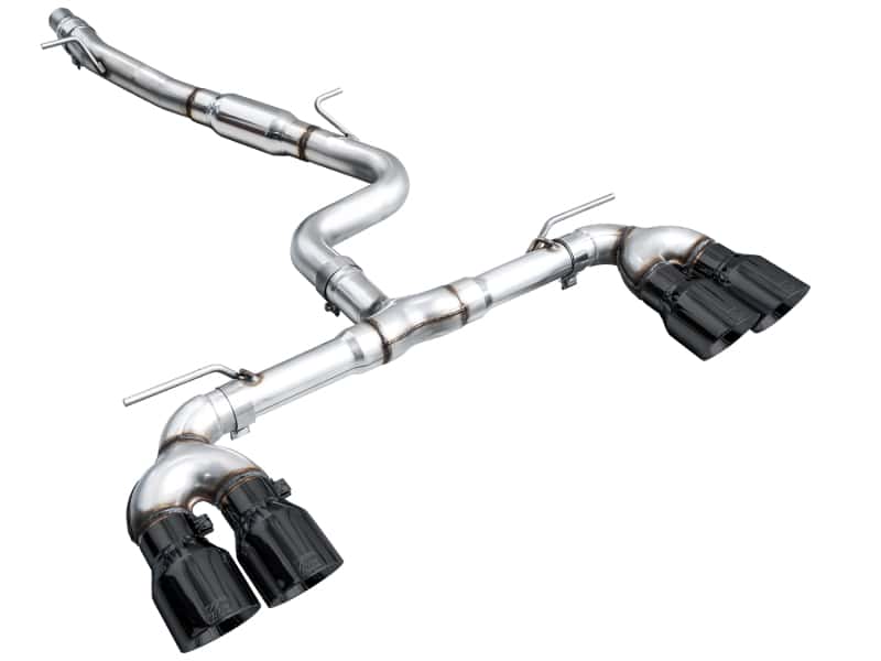 AWE Tuning — AWE MK8 Volkswagen Golf R 3in Track Edition Quad Exhaust - Diamond Black Tips
Track Catback - view 8