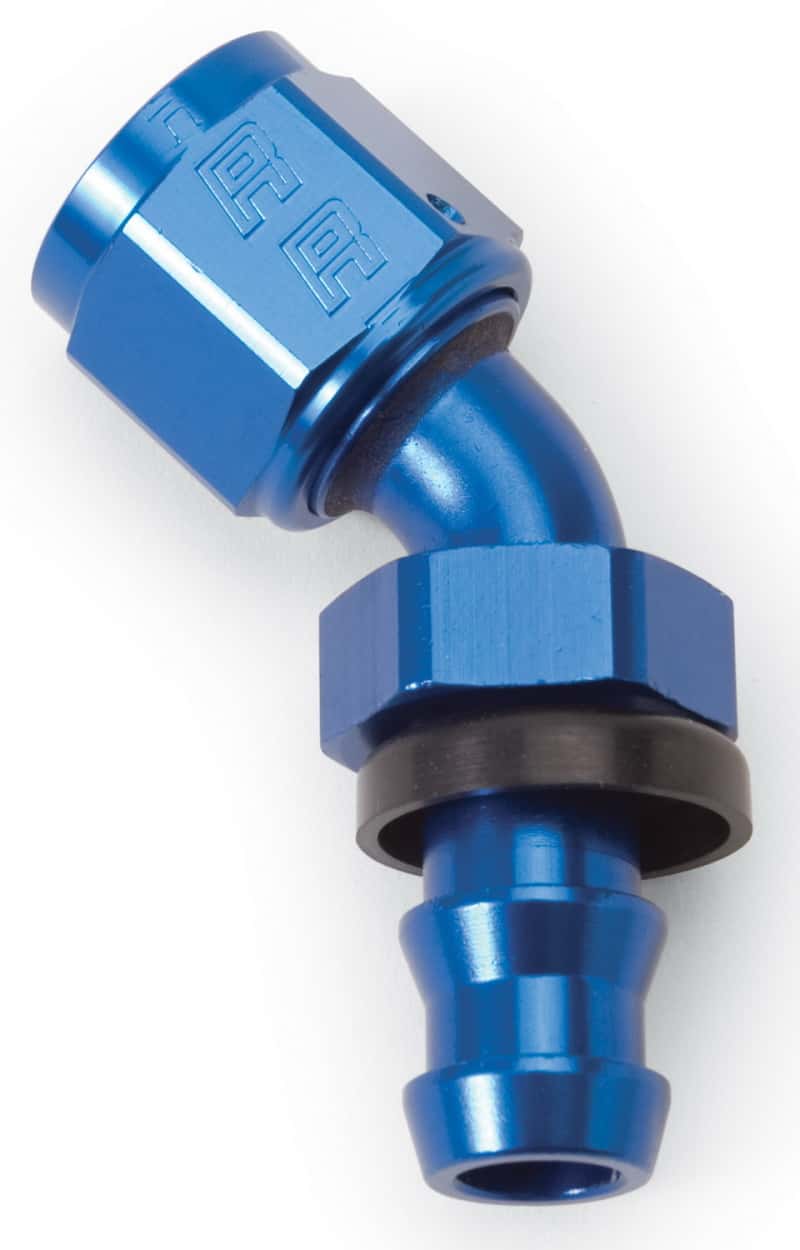Russell — Russell Performance -6 AN Twist-Lok 45 Degree Hose End (Blue)
Hose Fitting - view 1
