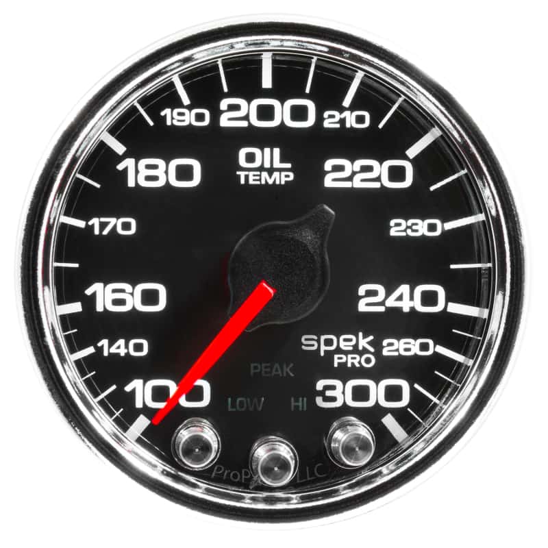 AutoMeter — Autometer Spek-Pro Gauge Oil Temp 2 1/16in 300f Stepper Motor W/Peak & Warn Blk/Chrm
GA 2" OILT BCC SPEK - view 4