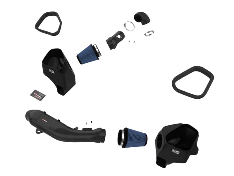 aFe — aFe Track Series Stg 2 Carbon Fiber Intake w/Pro 5R Media 15-20 BMW M3/M4(F80/82/83) L6-3.0L(tt) S55
Track Series Intake - view 2