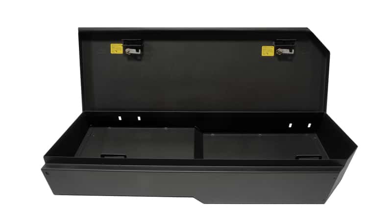Tuffy Products — Tuffy Underseat Lockbox 2/3 Length W/ Keyed Lock For Chevrolet Silverado & Gmc Sierra
Lockbox - view 3