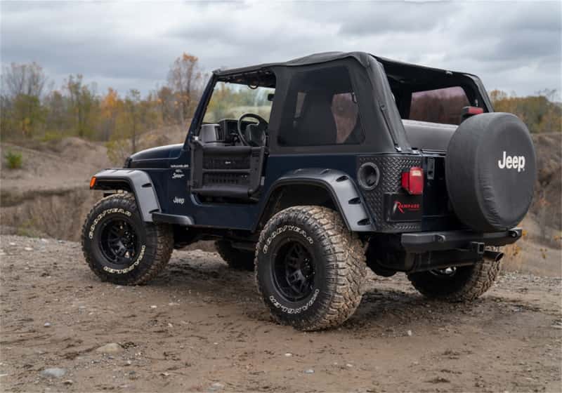 Rampage — Rampage 97-06 Jeep Wrangler TJ Frameless Trail Soft Top Kit - Black Diamond
Frameless Soft Top K
Top-Soft - view 8