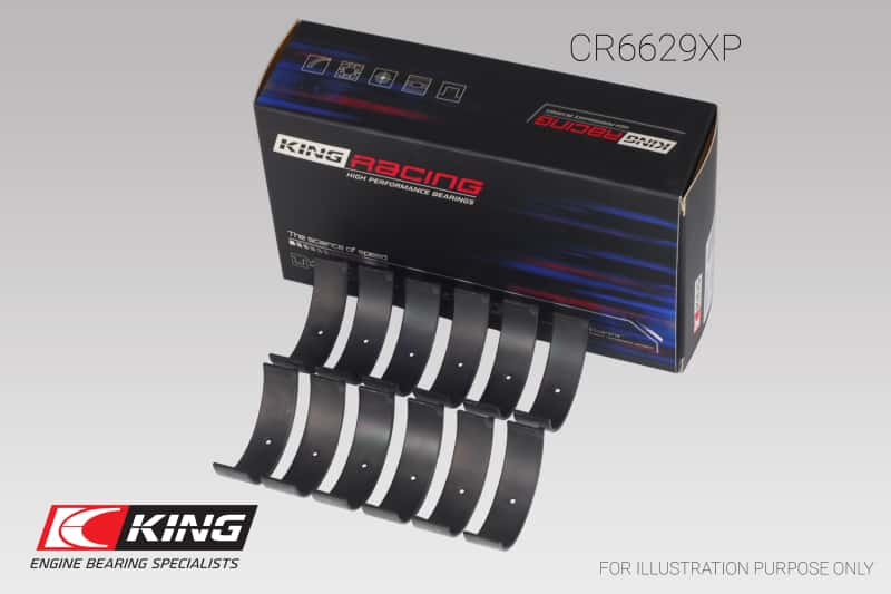 King Engine Bearings — King Engine Bearings Mitsubishi 6G72 (Size 0.26) Connecting Rod Bearing Set - view 2
